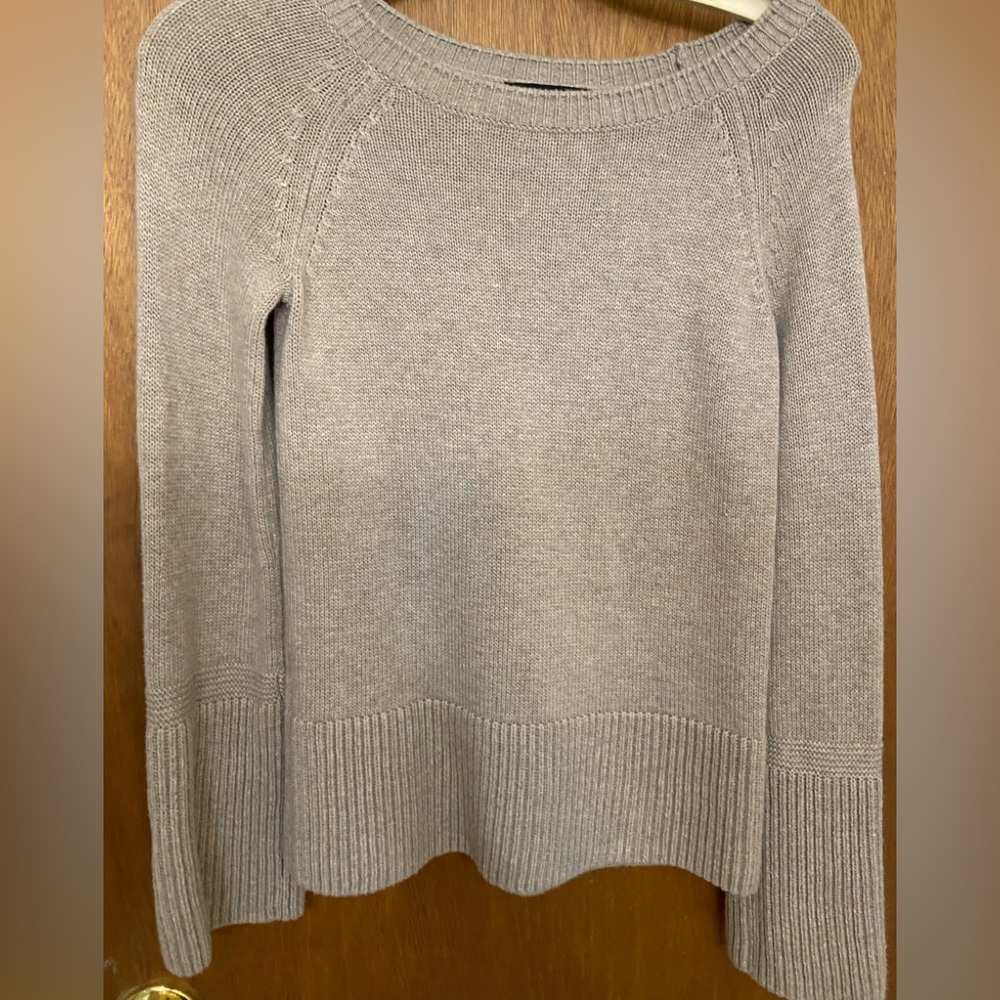 Ann Taylor light camel crewneck sweater